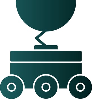 Moon rover Vector Icon Design