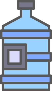 Water bottle Vector Icon Design