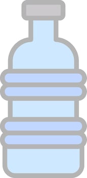 Plastic bottle Vector Icon Design
