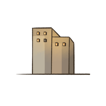 building at the evening time png