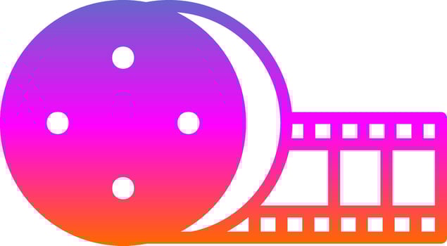 Film roll Vector Icon Design