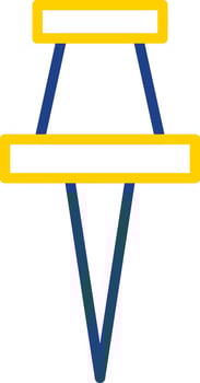 Push pin Vector Icon Design