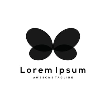 Butterfly Silhouette logo vector