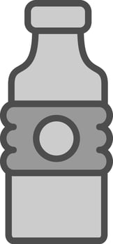 Water bottle Vector Icon Design