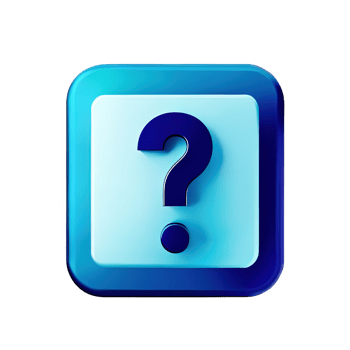 3d question mark icon sign png