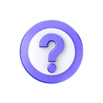 3d question mark icon sign png