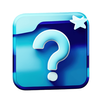 3d question mark icon sign png