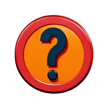 3d question mark icon sign png