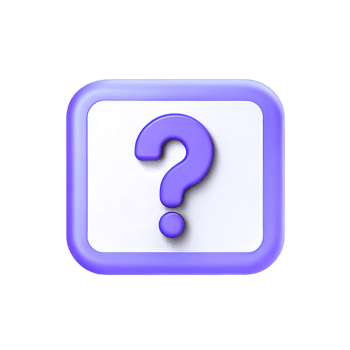 3d question mark icon sign png