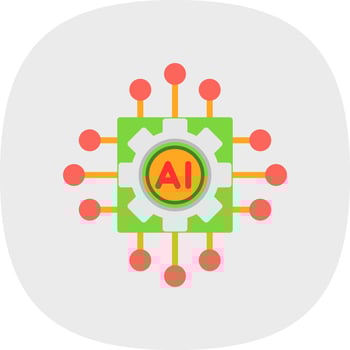 Artificial intelligence Vector Icon Design
