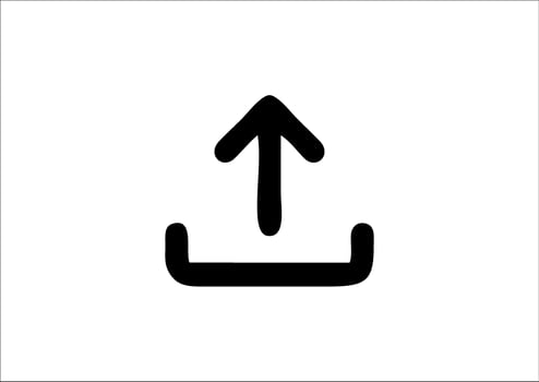 vector illustration of internet themed element, named upload icon