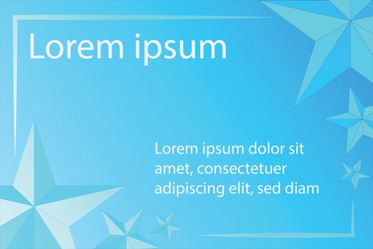 Abstract blue background with stars vector
