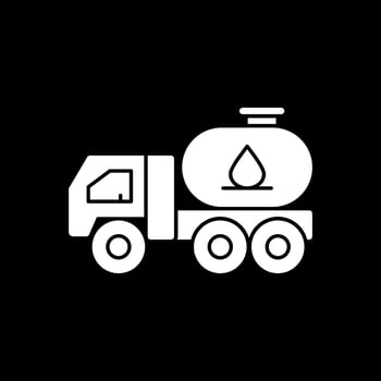 Tanker truck Vector Icon Design