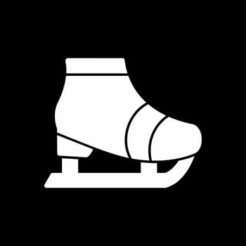 Ice skate Vector Icon Design