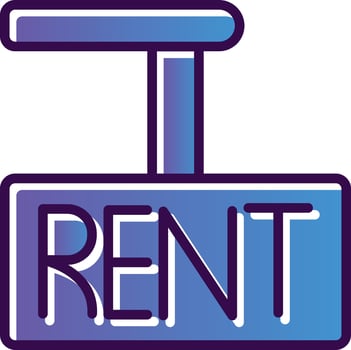 Rent Vector Icon Design