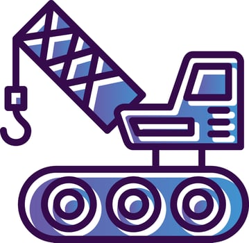 Crane Vector Icon Design