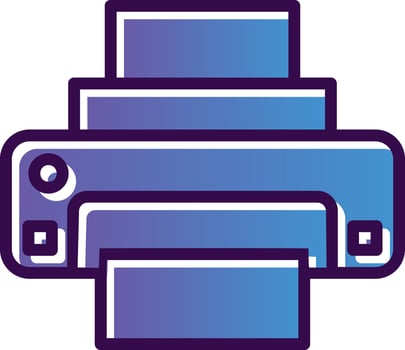Printer Vector Icon Design