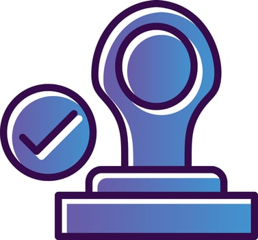 Stamp Vector Icon Design