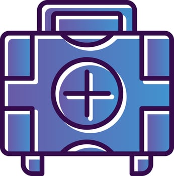 First aid kit Vector Icon Design