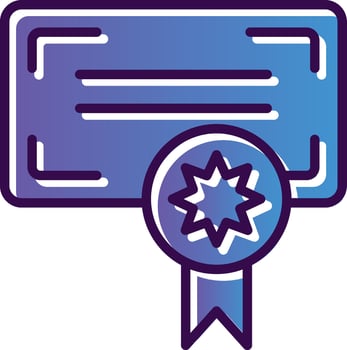 Certificate Vector Icon Design