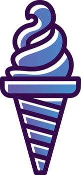 Ice cream Vector Icon Design