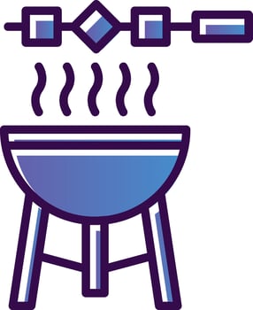 Barbecue Vector Icon Design