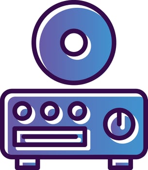 CD player Vector Icon Design