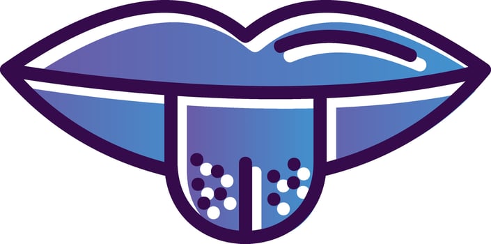 Tongue out Vector Icon Design