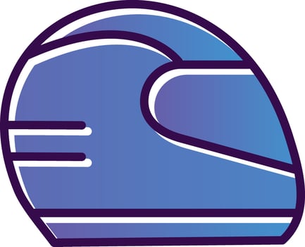 Helmet Vector Icon Design