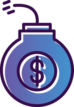 Debt Vector Icon Design