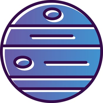 Planets Vector Icon Design