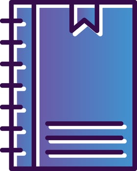 Notebook Vector Icon Design