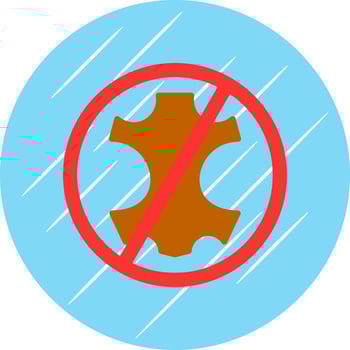 No leather Vector Icon Design
