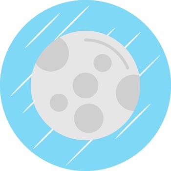 Moon Vector Icon Design