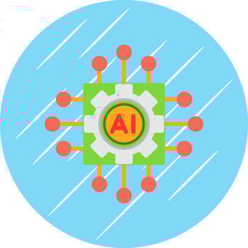 Artificial intelligence Vector Icon Design