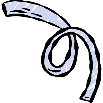 Festive serpentine hand drawing png