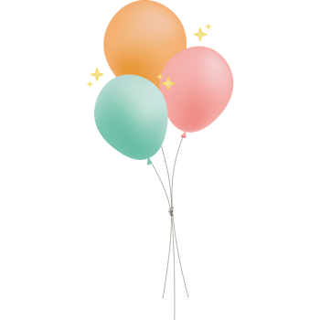 Balloons Fly PNG Illustrations