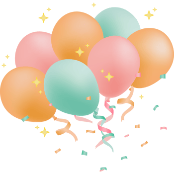 Bunch of Balloons Party PNG Illustrations