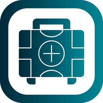 First aid kit Vector Icon Design