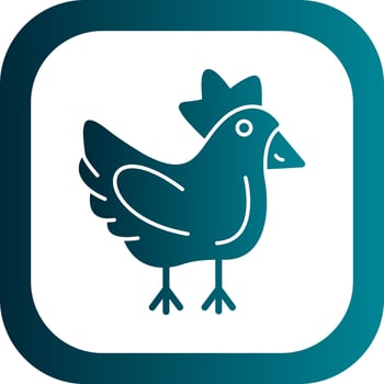 Chicken Vector Icon Design