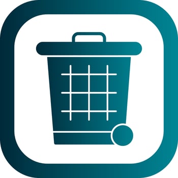 Trash can Vector Icon Design