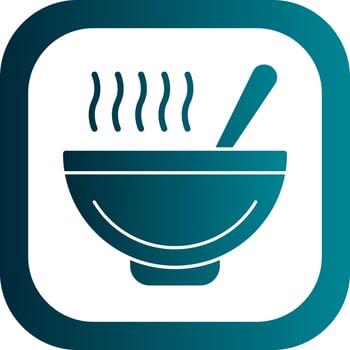 Soup Vector Icon Design