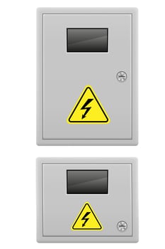 box for automatic electric switches stock vector illustration isolated on white background