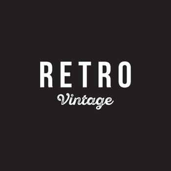 Logo design typography vintage retro badge for business , clothing , barber , restaurant and bar. vector