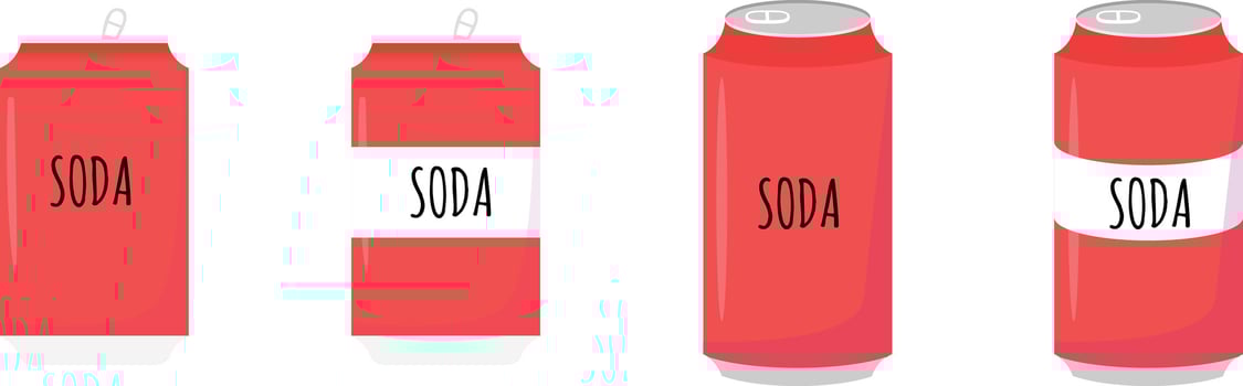 soda cola can red color fresh drink soft drink vector