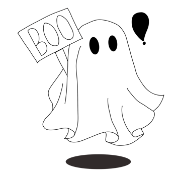 A little ghost on Halloween day png