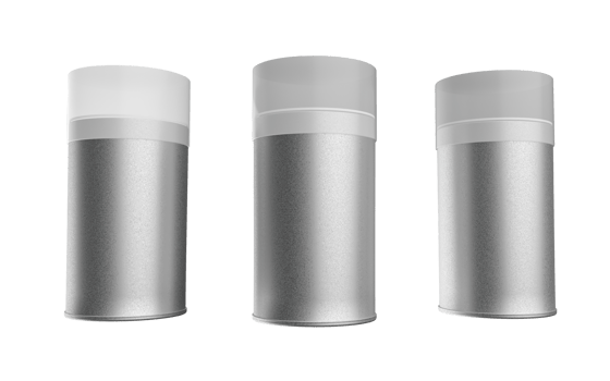 Realistic rough metal Jar cylinder Shape container 3d illustration png
