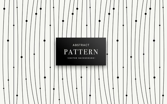 Abstract background with small circles and lines or Minimal black lines pattern vector