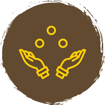 Juggling Vector Icon Design