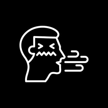 Bad breath Vector Icon Design